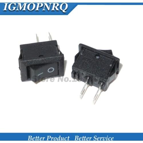 10PCS Push Button Switch 10x15mm SPST 2Pin 3pin 3A 250V KCD11 Snap-in Off Boat Rocker Switch 10MM*15MM Black Red White