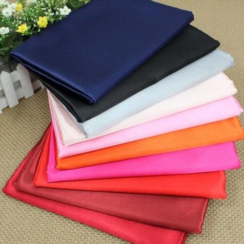 5 yards/lot 50*70D red pink navy Satin tissue for bridal wedding lining fabric costume background home decor sewing textile tela