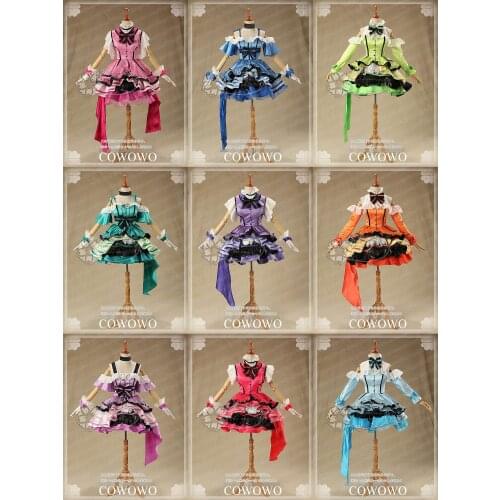 Anime!Lovelive!KiRa-KiRa Sensation! Tojo Nozomi Lolita Purple Uniform Cosplay Costume Custom-made Size Party Dress Free Shipping