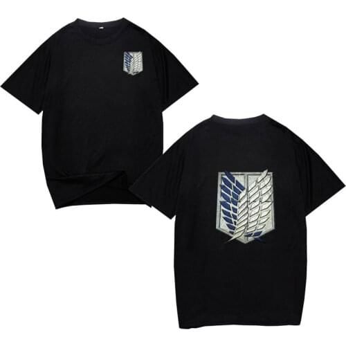 Anime Attack On Titan Fashion Sumemr T-Shirt Student Sport Casual Daily Tops Tees for Men Size XS-4XL