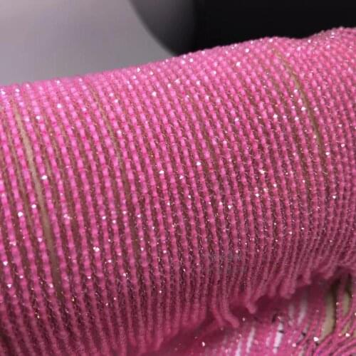 LOOSE BEADS SPINEL ROUND FACERED QUARTZ 2/3/4mm wholesale for DIY jewelry necklace 36cm