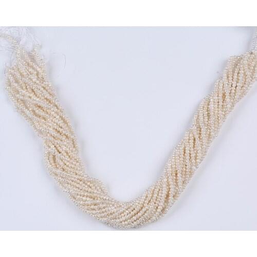 Tiny Natural Freshwater Pearl 2.5-2.8mm Potato Shape Bead String For Jewelry Embroidery Clothing Accessories