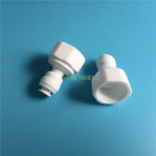 H161 OD*1/4" Slip Lock 1/2" Female Thread Quick Connectors Water Pump Fittings for Water Misting System and Aquarium 50Pcs/Pack