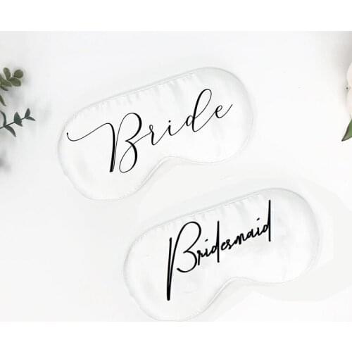 Bride to be Bridesmaid Sleep Mask Bachelorette hen night Party Wedding engagement bridal shower decoration Proposal Gift present
