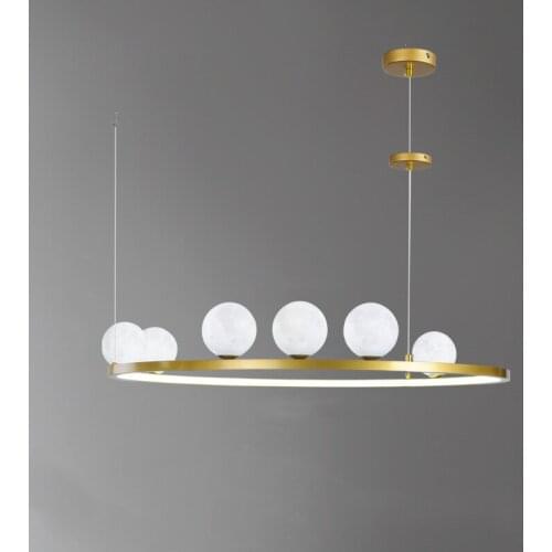 Nordic Minimalist LED Pendant Lights White Planet Livingroom Diningroom Bar Hanglamp G9 Bulb Cord Adjustable New Design