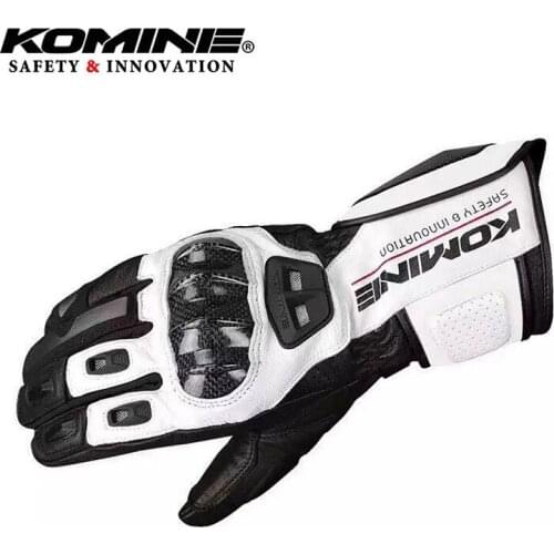 KomineGK198 motorcycle racing leather carbon fiber gloves off-road motorcycle racing touch screen rider riding protective gloves