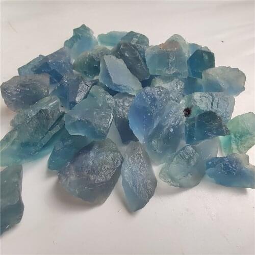 2-3cm Natural Blue Fluorite Stone Healing Quartz Ore Mineral Energy Stone Fluorite Ornament Rock Mineral Specimen DIY Gift