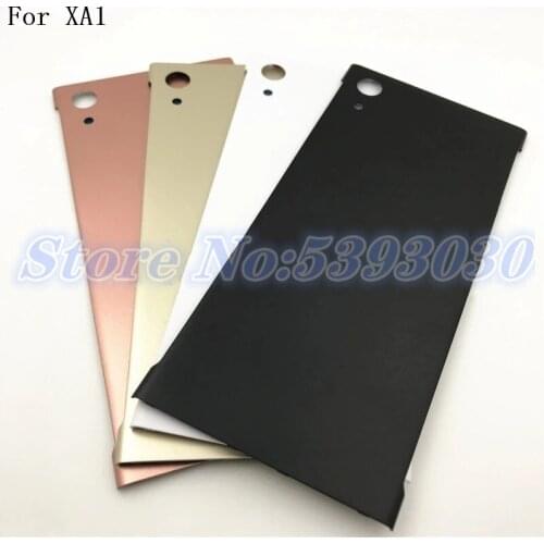 Original For Sony Xperia XA1 Plus Back Battery Cover Rear Door Housing Case Replacement For Sony XA1 Ultra Battery Cover +Logo