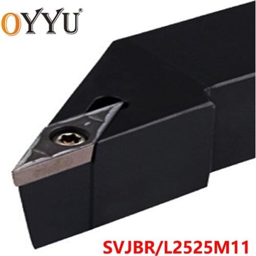 OYYU External Turning Tool Holder SVJBR SVJBR2525M11 SVJBL2525M11 Lathe Cutter CNC Cutting Shank use Cabide