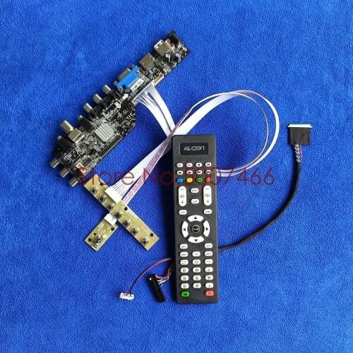 Fit LP173WD1-TLN1/TLN2/TLN4 40 pin LVDS 3663 TV digital AV VGA USB DVB upgrade 1600*900 screen LCD Controller board DIY Kit