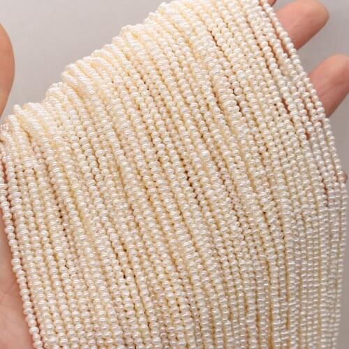 Natural Freshwater Pearl Bead Potato Shape Loose Bead for Making Jewelry Necklace Bracelet Accessories Size 2-2.5mm