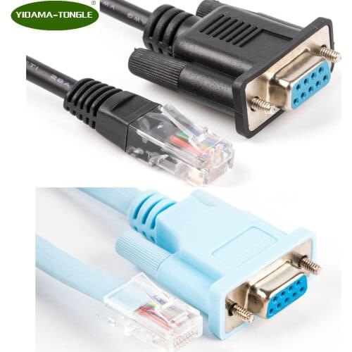 RJ45 Cat5e CAT6 to RS232 DB9 Console Router Cable