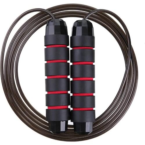 Russian US Stocks Fast Delivery Gym Fitness Adjustable Speed Heavy Weighted Skipping Jump Rope PVC Coated with Mental Bearing