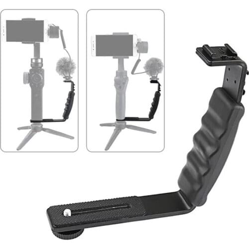 Handheld L-shaped Gimbal Expansion Bracket Holder for Zhiyun Smooth 4 Gimbal Stabilizer for DJI OSMO Mobile2 for Mic Video Light