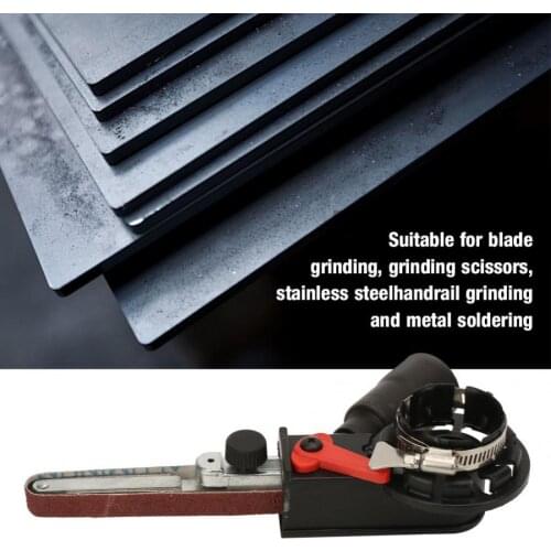 Sanding Machine Mini Belt Sander Sanding Head Adapter For Electric Angle Grinder Belt Sander Power Tool Accessories
