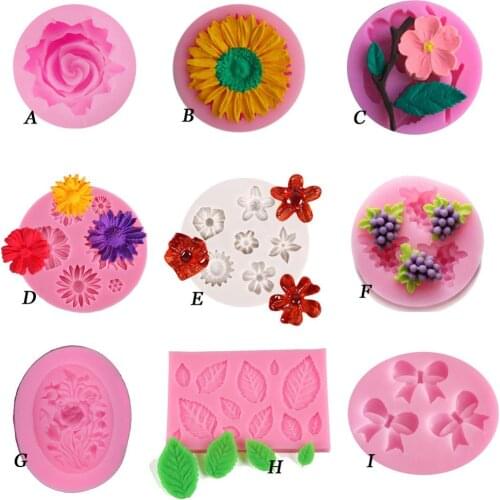 Silicone Mold 3D Sun Rose Flower Car Owl Shape Mould For Soap,Candy,Chocolate,Ice,Flowers Cake Decorating Tools