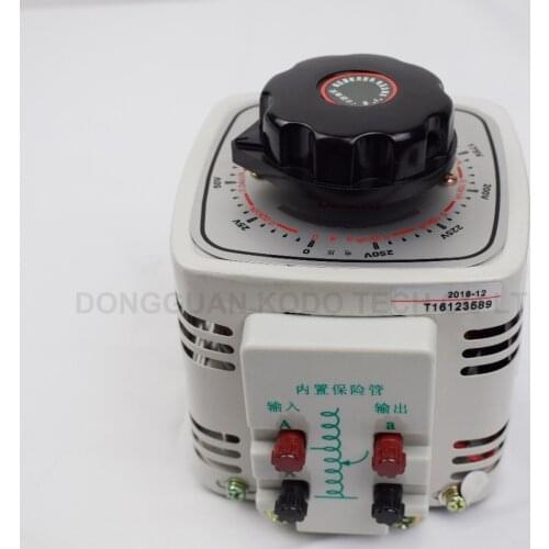 TDGC2 0.2kVA 0.2kW 200w input 220V single phase VARIAC voltage regulator output range 0-250V power converter voltage transformer