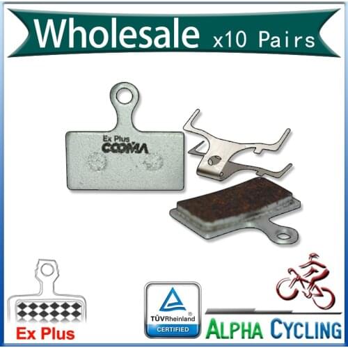 Bicycle Disc Brake Pads For M985, XT M785 SLX M675, SLX M666, Deore M615 Disc Brake, 10 Pairs, Ex Plus Alu-Alloy