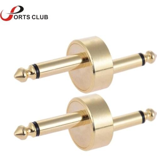 High Quality 2 Pack 1/4 Inch 6.35mm Z Type Guitar Effect Pedal Connector Coupler Guitar Pedal Board Accessory