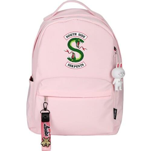 Sac A Dos Riverdale Backpack Women South Side Serpent Pop School Bags High School Student Bag Mochila Feminina Travel Back Pack