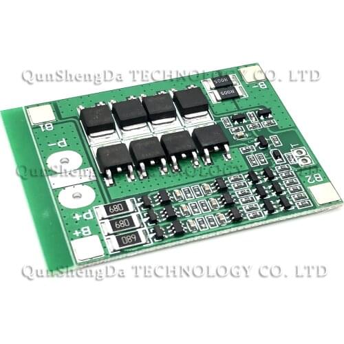 1 pces 3s 12v placa de proteção da bateria de lítio com função de equalização para evitar sobrecarga e sobrecarga HX-3S-FL25A-A