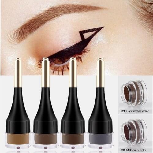 1pc Natural Eyebrow Cream Enhancer Long Lasting Waterproof Shade Brown Eyebrow Dye Tint Easy Cosmetics Women Makeup Tools