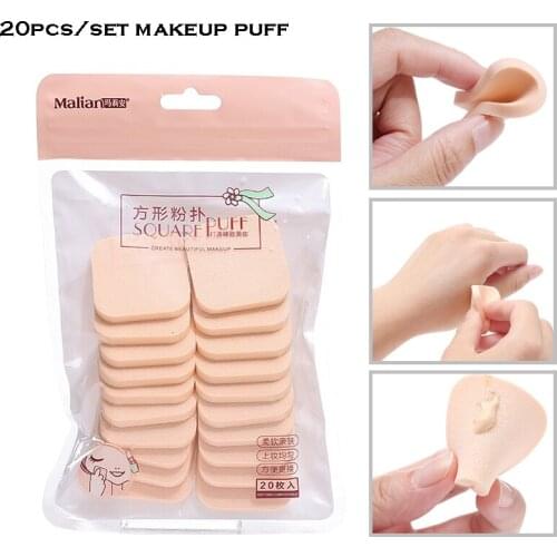 10/20pcs Wet Dry Use Makeup Sponge Powder Liquid Foundation Cosmetics Puff Soft Facial Sponges Women Make Up Beauty Tools