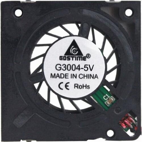 2PCS Gdstims 5V 1.18inch DC Mini Blower Fan 30x30x4mm 3D Printer 3004H 2pin Hydraulic Cooling Fan New