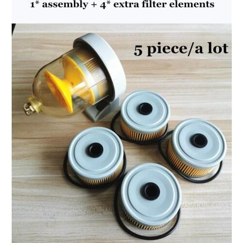 5 Pcs Fuel Filter DAHL65 Assembly Universal for Boats and Ships Set of DAHL65-w30 Fuel Water Separator Diesel Engine