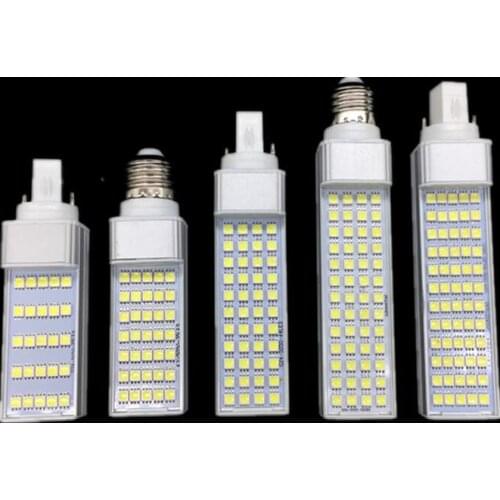 5W 7W 9W 11W 13W 15W E27 G23 G24 LED Horizontal Plug Light Spotlight Bulb Lamp Light SMD5050 AC85-265V White/Warm White Hot Sale