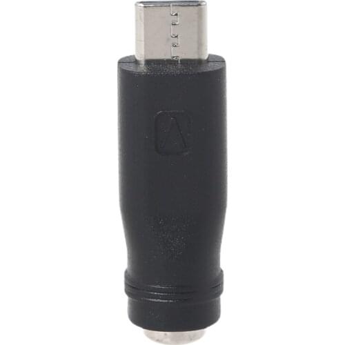 H05A 5.5x2.1mm Female to USB C male Connector Charge Barrel Jack Power Adapter for tablet and more