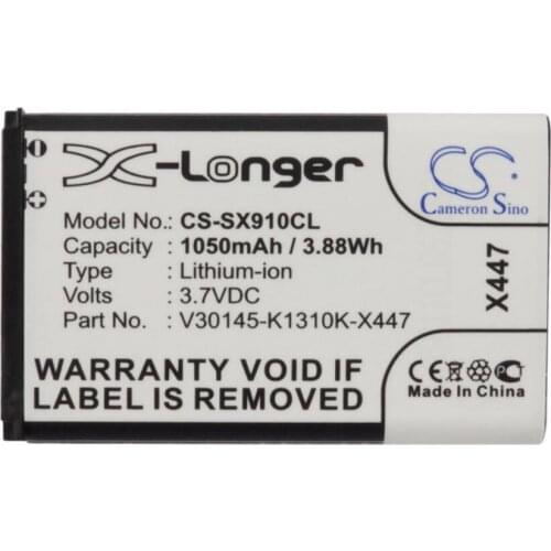 Cameron Sino 1050mah battery for SIEMENS Gigaset SL910 Gigaset SL910A Gigaset SL910H V30145-K1310K-X447 V30145-K1310K-X447-0-HY