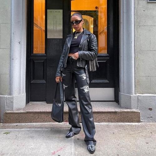 Женские прямые брюки Allukasa China At AliExpress