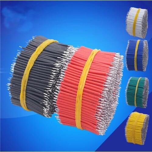 Free shipping 1000pc OD 1.4MM 24AWG solder wire electronic insulated Double Tinned Plate color wire cable jump wire for arduino