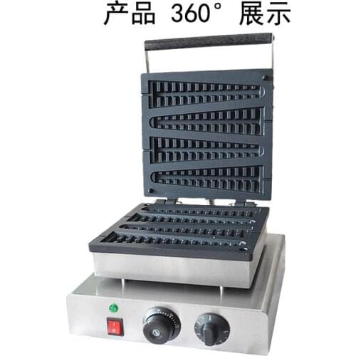 Free Shipping 220V/110V new type of Electric Lolly waffle maker/ Waffle Denmark Cookie Machine Commercial Waffle Toaster