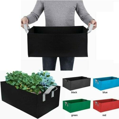 Large Fabric Raised Garden Bed Square Garden Flower Grow Bag Vegetable Planting Bag Planter Pot with Handles for Plants Flower