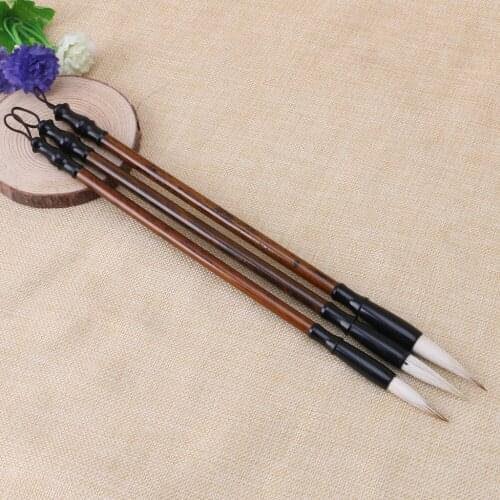 1PC Chinese Calligraphy Brushes Pen Wolf Sheep Hair Writing Brush Wooden Handle