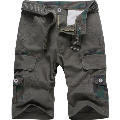 Summer New Cotton Casual Men Shorts Camouflage Cargo Shorts Mens Loose Workout Shorts Fashion Pockets Military Work Mens Clothes