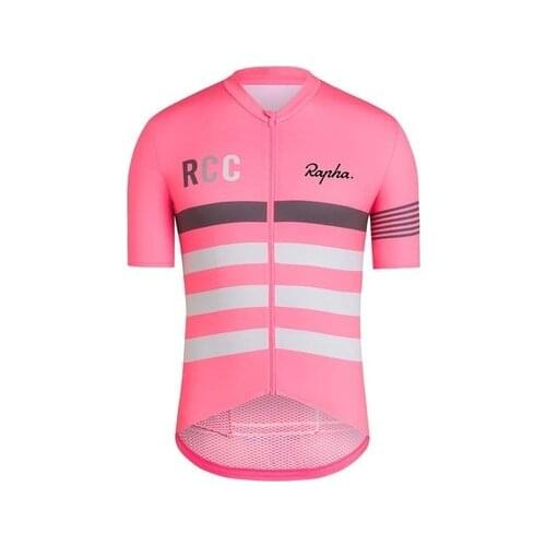 RAPHA series RCC gradient summer sports cycling jersey short-sleeved suit suspender shorts mens mountain bike shirt