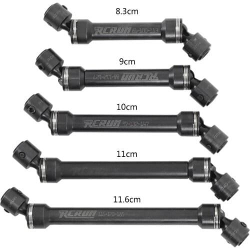 Metal CVD Drive Shaft Adjustable Transmission Shaft for SCX10 1/10 RC Crawler Y4UD