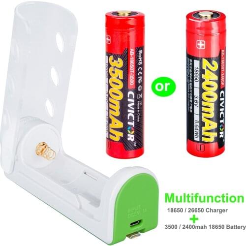 Multifunction 18650 Battery Charger - Power Bank – 26650 Battery Flashlight Charger Protected 4.2V for 3.7v Li-ion 18650 Lithiu