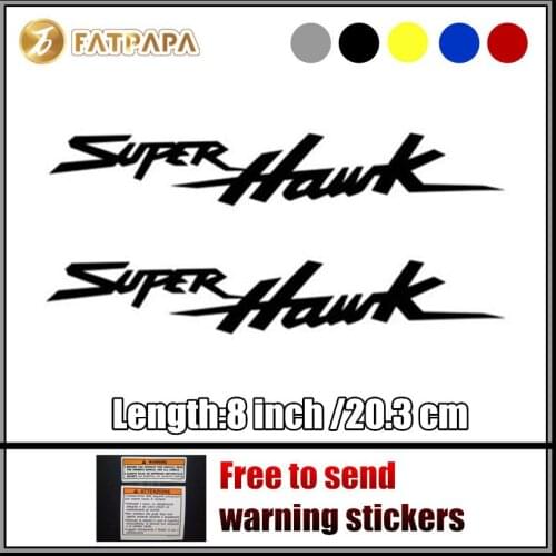 Motorcycle bike Fuel tank Wheels Fairing notebook Luggage helmet MOTO Sticker decals For Honda Super Hawk