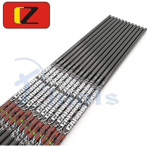 Pinals Archery Spine 300 350 400 500 600 Carbon Arrow Shaft 31 Inch ID6.2mm Compound Recurve Bow Longbow Hunting 12PCS