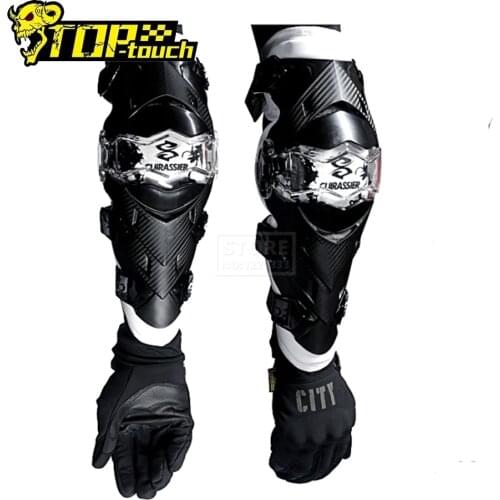 White Motocross Elbow Pads Kneepads For Motorcycle Rodilleras Moto Equipement Racing Riding Motorcycle Protection Man Woman