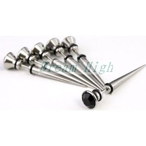 New Arrival Wholesale Ear Piercing Ear Stud Ear Expander 316l Surgical Steel 100pcs/lot Promotional gift Mixed Style