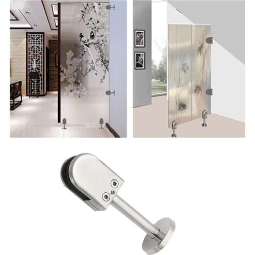Stainless Steel Shelf Support Bracket 5-20mm Glass Clamp bathroom kitchen partition wall fixed clip Mount Hardware Accessories