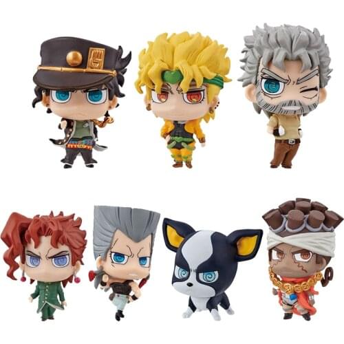 Bandai Genuine Capsule Toy JoJos Bizarre Adventure SD Dio Brando IGGY Avdol Gacha Small Model Toys