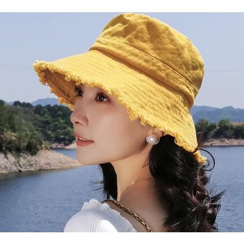 Unisex Harajuku Bucket Hat Outdoor Sunshade Fisherman Cap Bucket Fishing Sunscreen Hats Fashion Casual Foldable Basin Caps