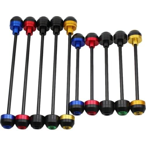 For SUZUKI GSXS GSX-S 750 1000 /F 2015 2016 2017 2018 Front Rear Wheel Slider Fork Axle Crash Protector Swing Arm Pad Aluminum