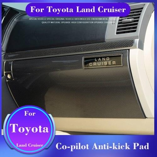 For Toyota Land Cruiser Dashboard Anti-Kick Pad LC200 Co-pilot Anti-Kick Pad Cruiser Co-pilot Anti-Dirty Pad Accessories